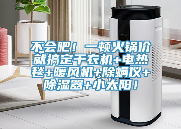 不會吧！一頓火鍋價就搞定干衣機(jī)+電熱毯+暖風(fēng)機(jī)+除螨儀+除濕器+小太陽！