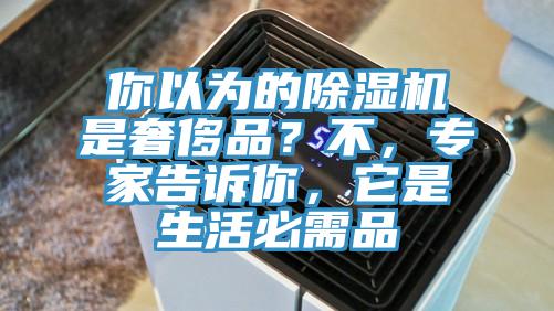 你以為的除濕機是奢侈品？不，專家告訴你，它是生活必需品