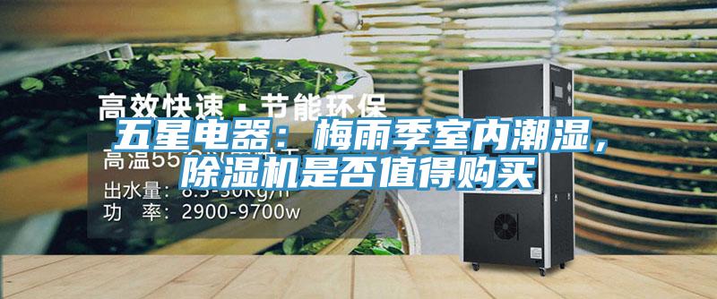 五星電器：梅雨季室內潮濕，除濕機是否值得購買