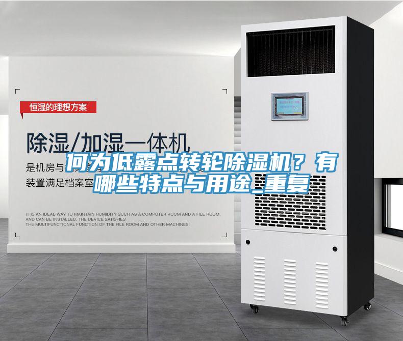 何為低露點轉輪除濕機？有哪些特點與用途_重復