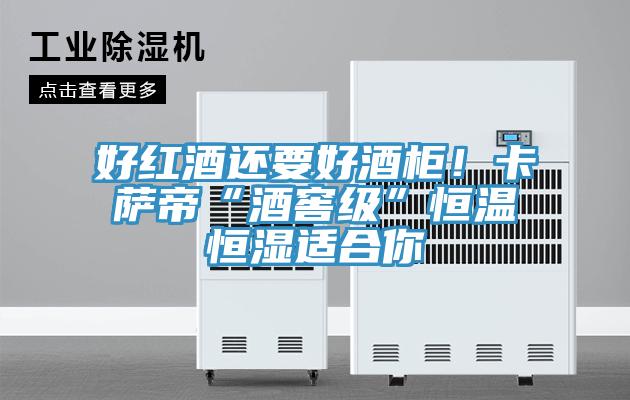 好紅酒還要好酒柜！卡薩帝“酒窖級(jí)”恒溫恒濕適合你