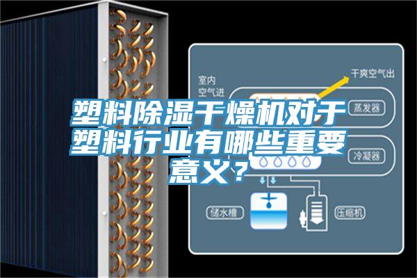 塑料除濕干燥機(jī)對于塑料行業(yè)有哪些重要意義？