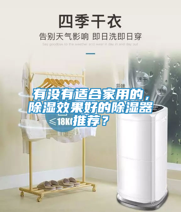 有沒有適合家用的，除濕效果好的除濕器推薦？