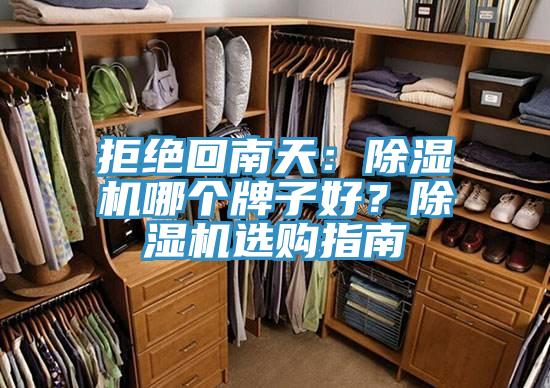 拒絕回南天：除濕機哪個牌子好？除濕機選購指南