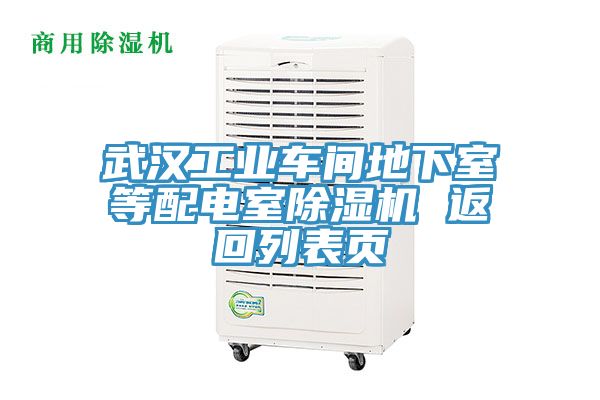 武漢工業(yè)車間地下室等配電室除濕機 返回列表頁