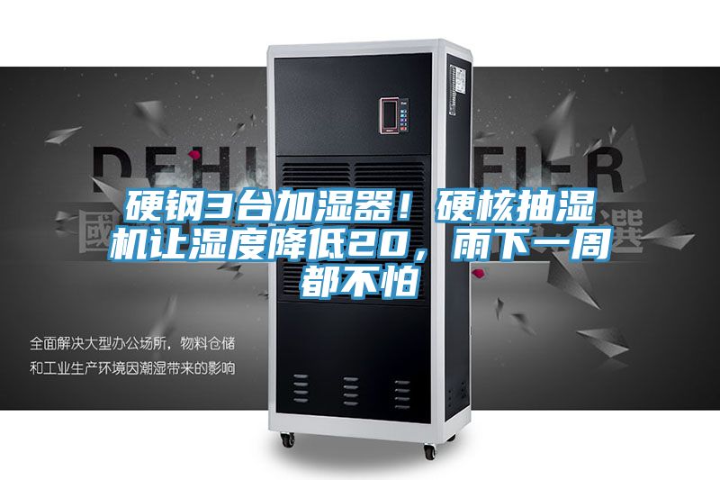 硬鋼3臺加濕器！硬核抽濕機讓濕度降低20，雨下一周都不怕