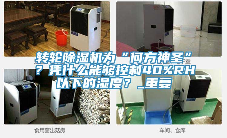轉輪除濕機為“何方神圣”？憑什么能夠控制40%RH以下的濕度？_重復