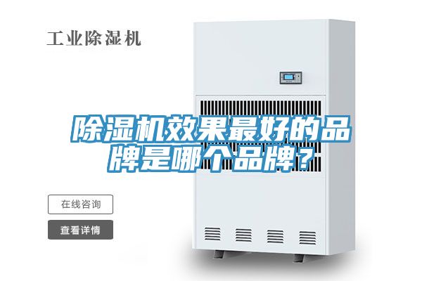 除濕機效果最好的品牌是哪個品牌？